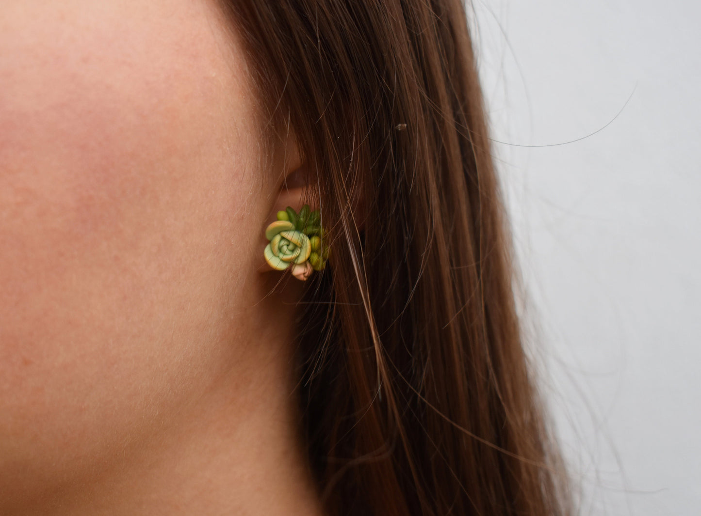 Succulent Earrings | Lime