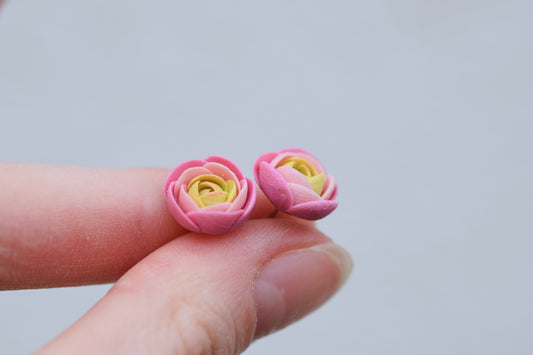 Garden Floral Studs | Pink Bloom