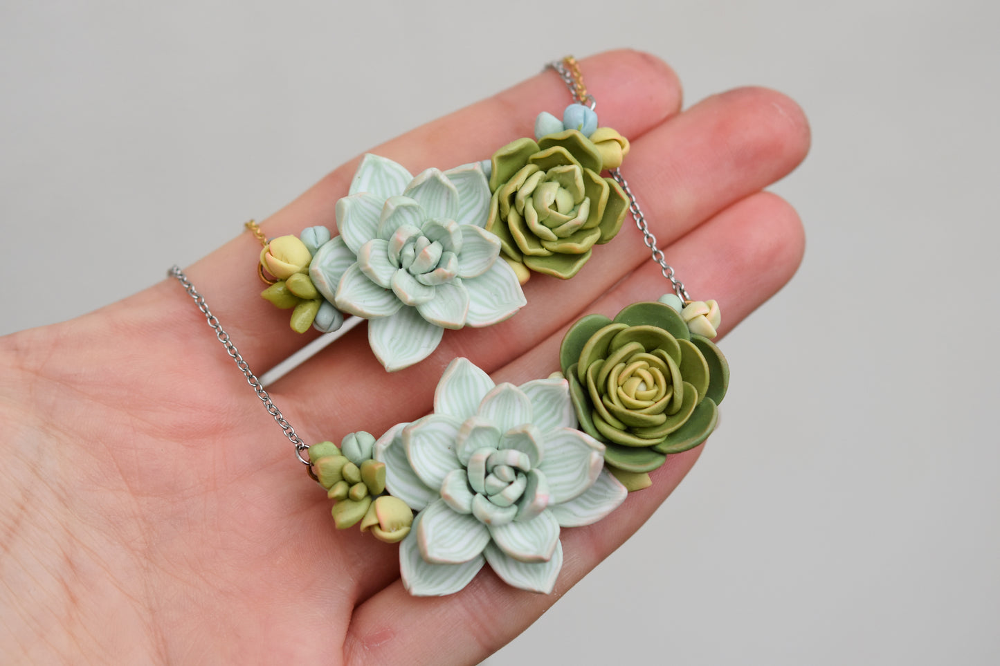 Succulent necklace | Forest