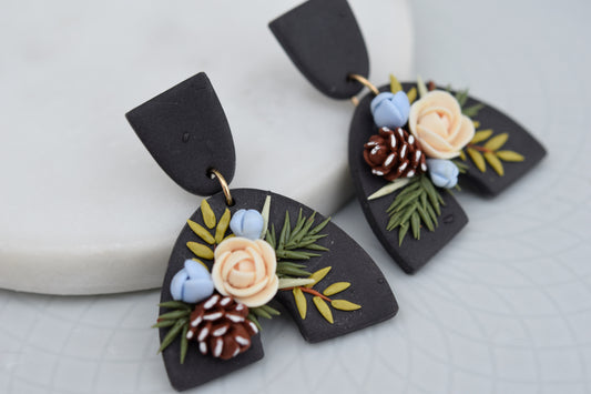 Christmas Earrings | Pinecone
