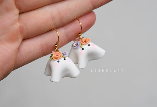 Autumn earrings | Floral ghosts