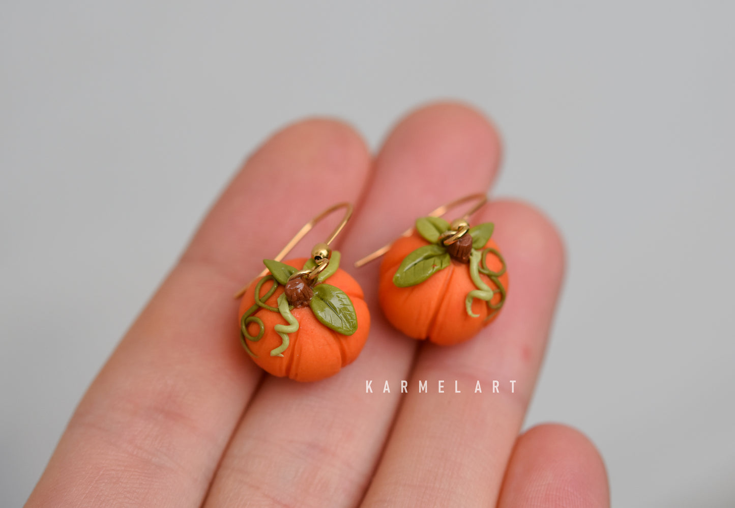 Autumn earrings | Pumpkin