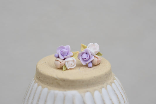 Garden Floral Studs | Wisteria