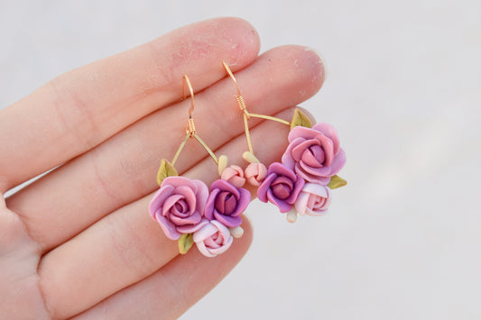 Floral Earrings | Peony