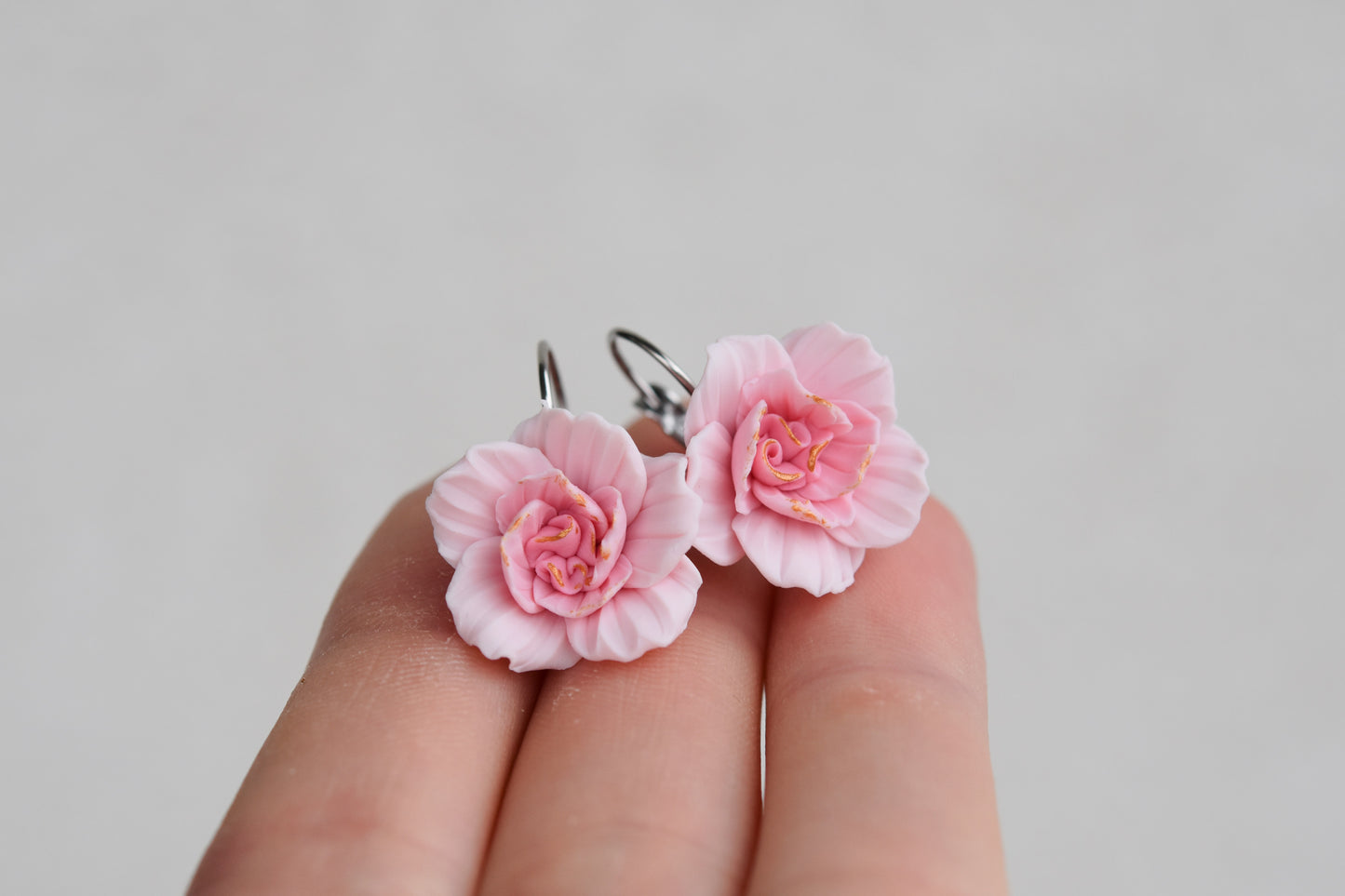 Peony earrings