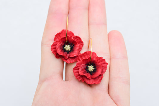 Poppy Earrings | Wild poppy
