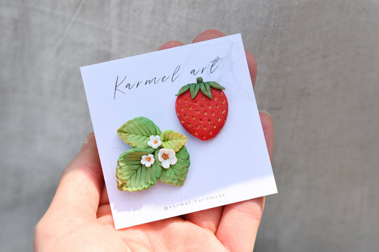 Strawberry Brooch | Summer Fields