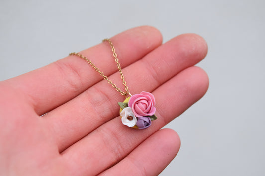 Floral Necklace | Lime