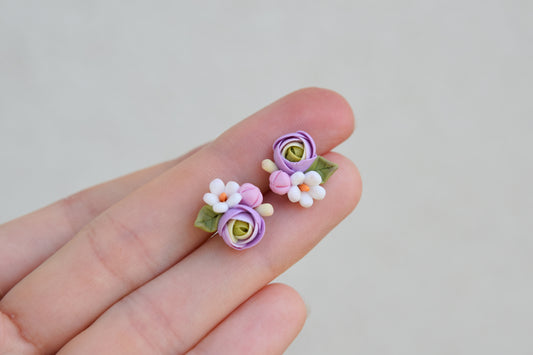 Garden Floral Studs | Levander