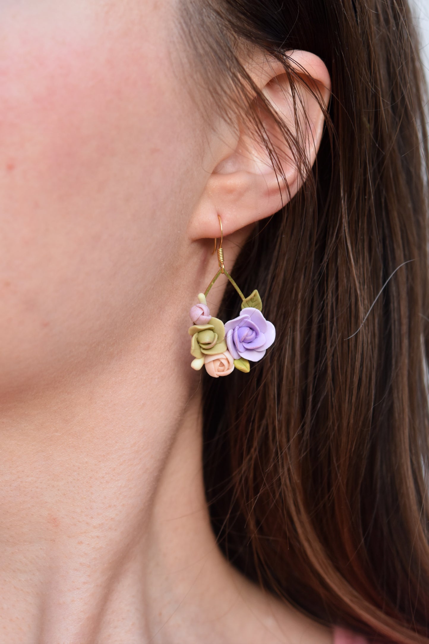 Floral Earrings | Lavender