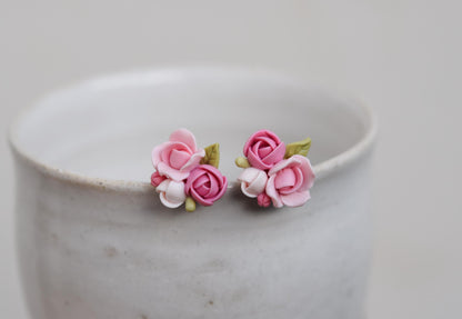 Garden Floral Studs | Peony