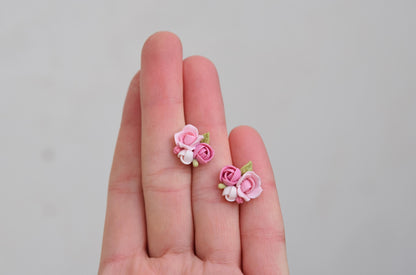 Garden Floral Studs | Peony