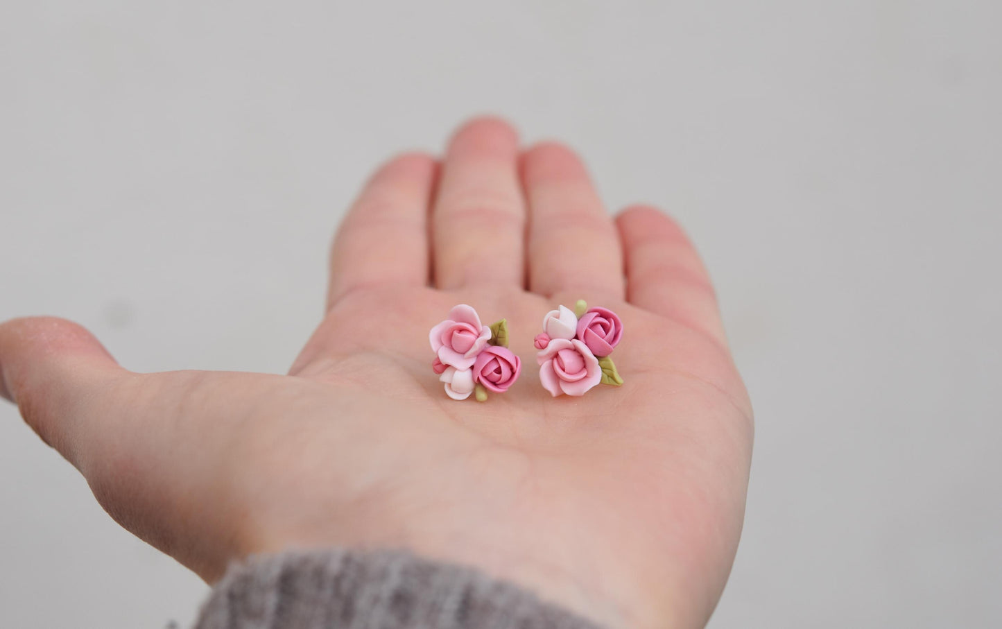 Garden Floral Studs | Peony