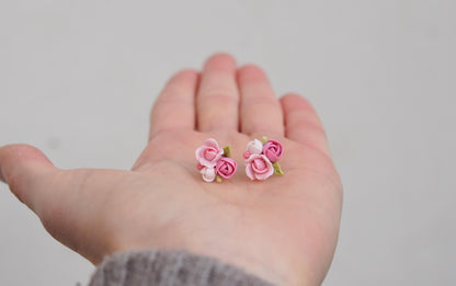 Garden Floral Studs | Peony