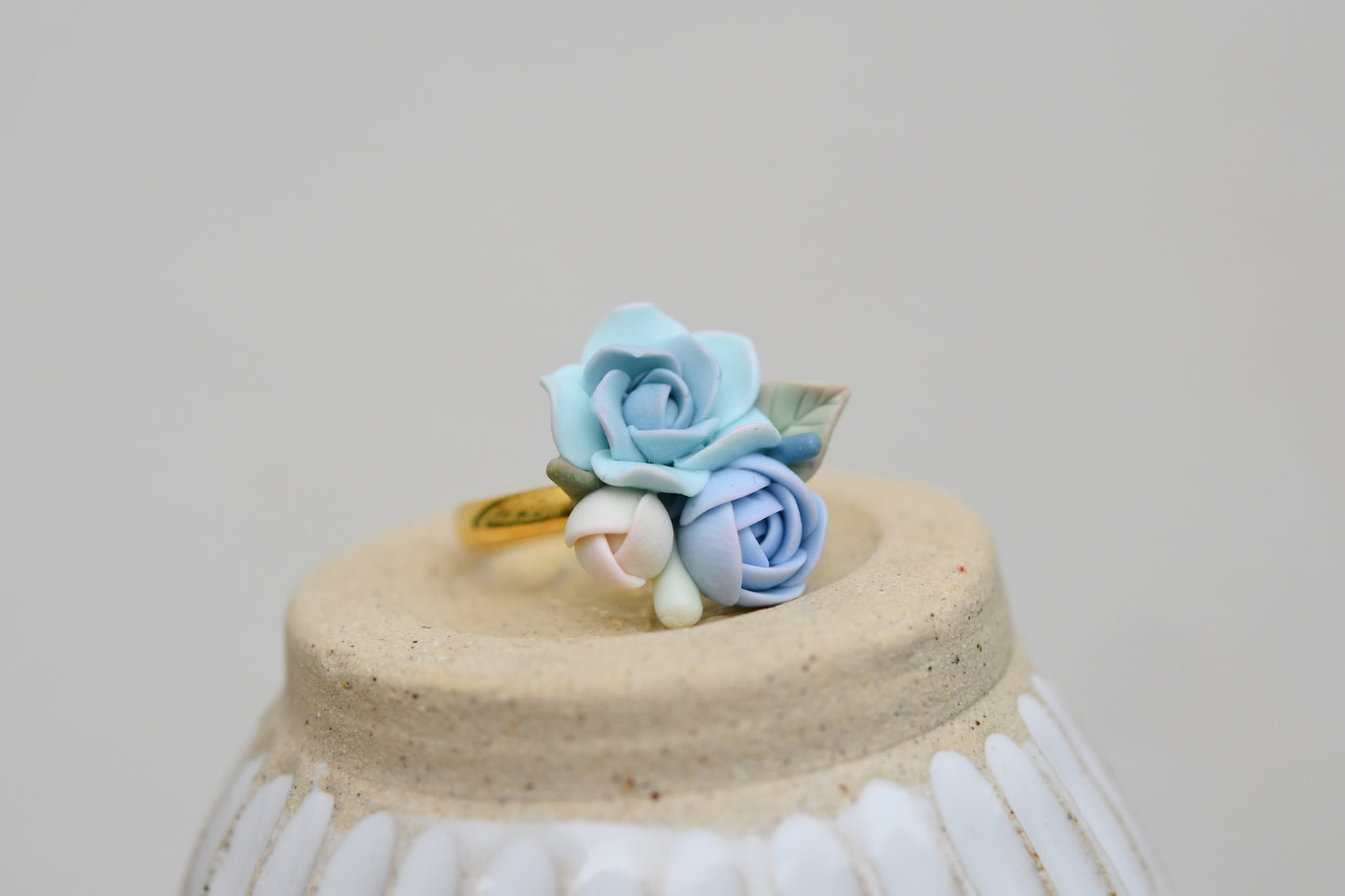 Floral Ring | Soft Blue