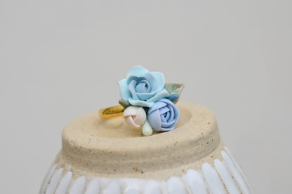 Floral Ring | Soft Blue
