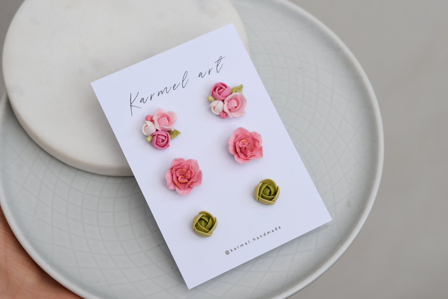 Floral Stud set | Pastel