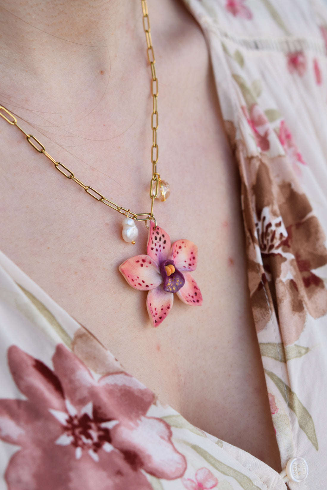 Orchid Necklace