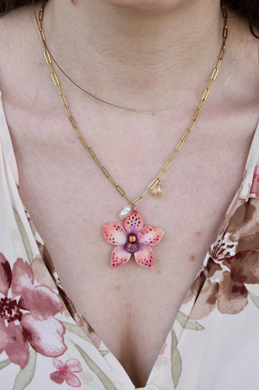 Orchid Necklace