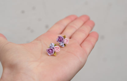 Garden Floral Studs | Lavender Mist