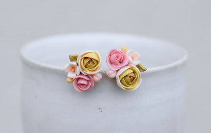 Garden Floral Studs | Spring Pastels