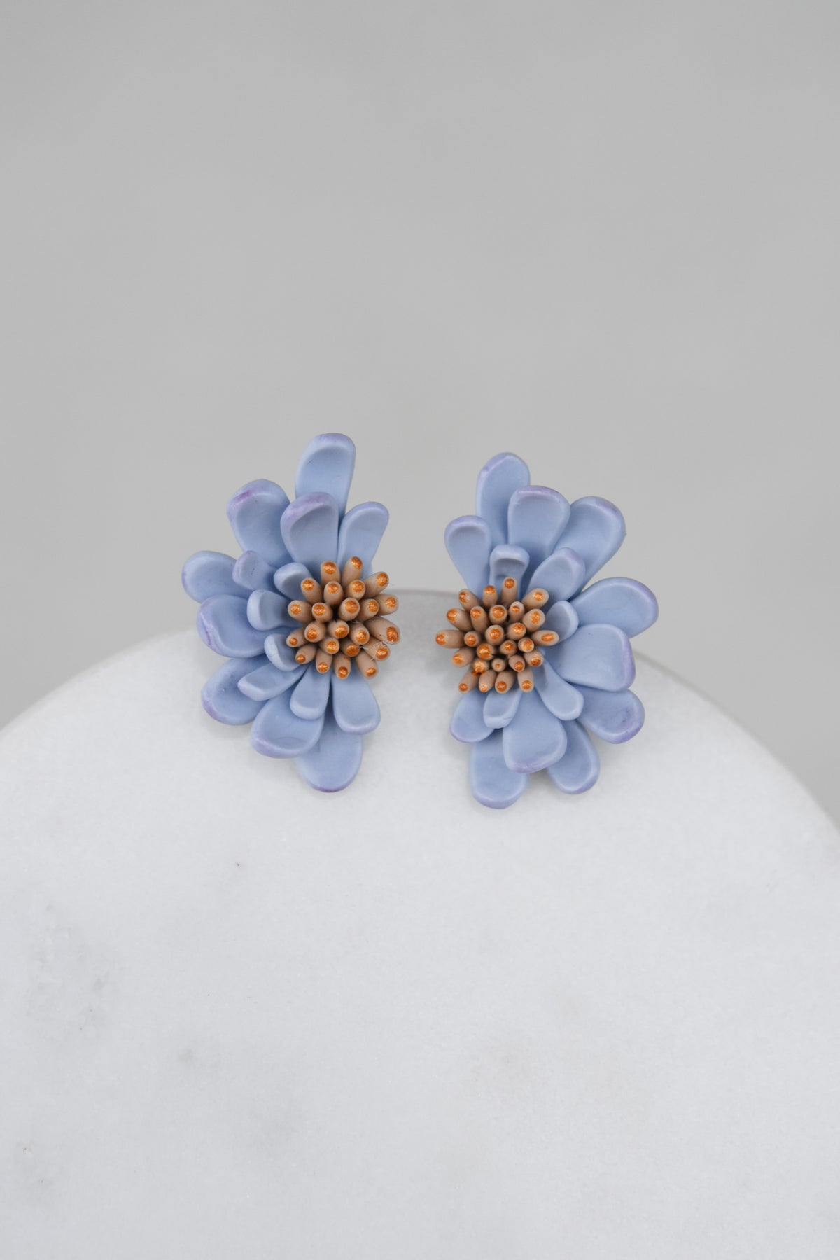 Garden Floral Studs | Pastel Blue
