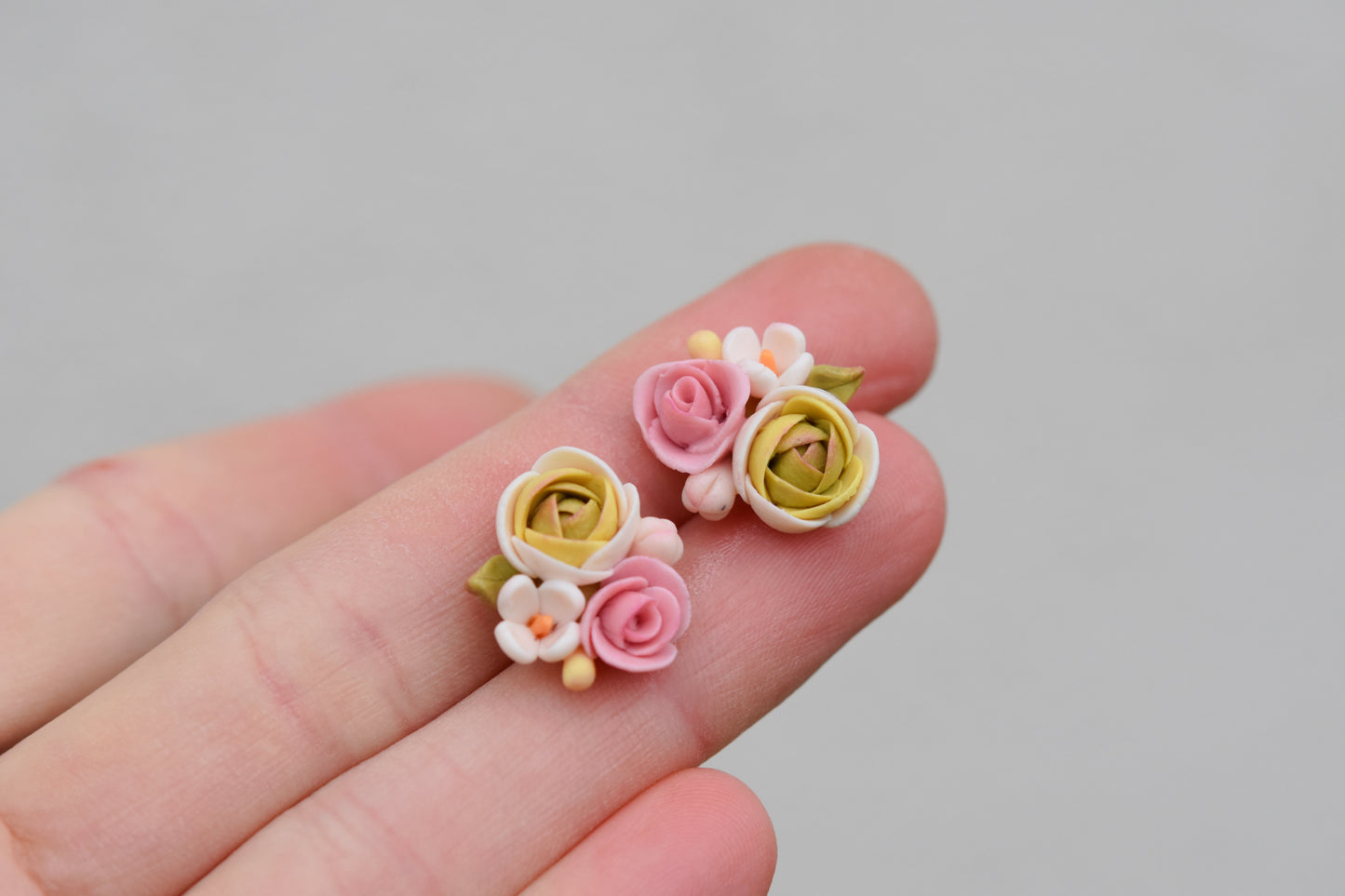 Garden Floral Studs | Spring Pastels