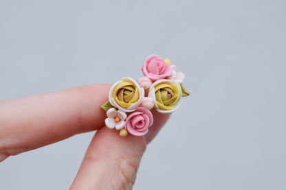 Garden Floral Studs | Spring Pastels