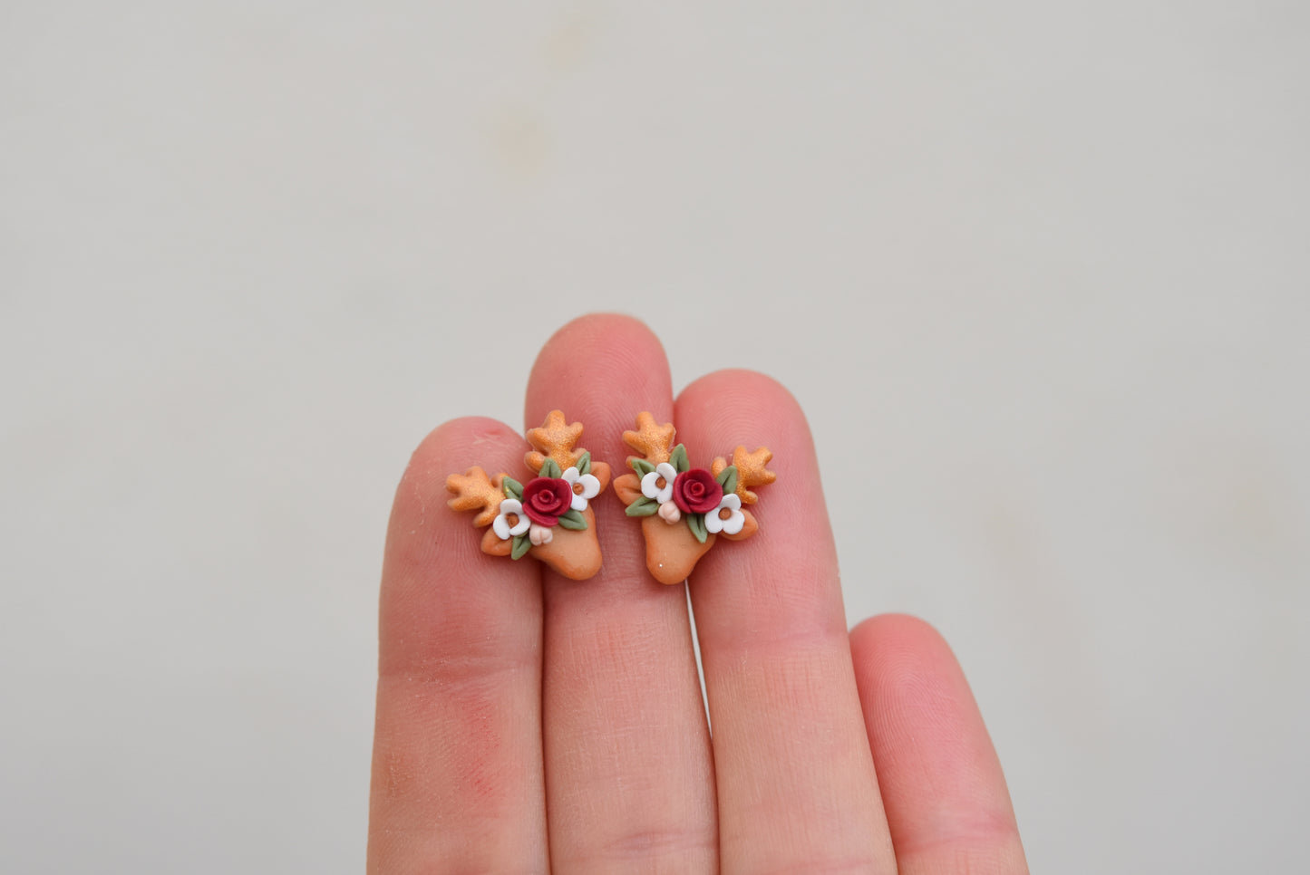 Christmas Earrings | Deer Studs