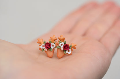 Christmas Earrings | Deer Studs