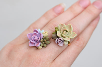 Succulent Ring | Amethyst