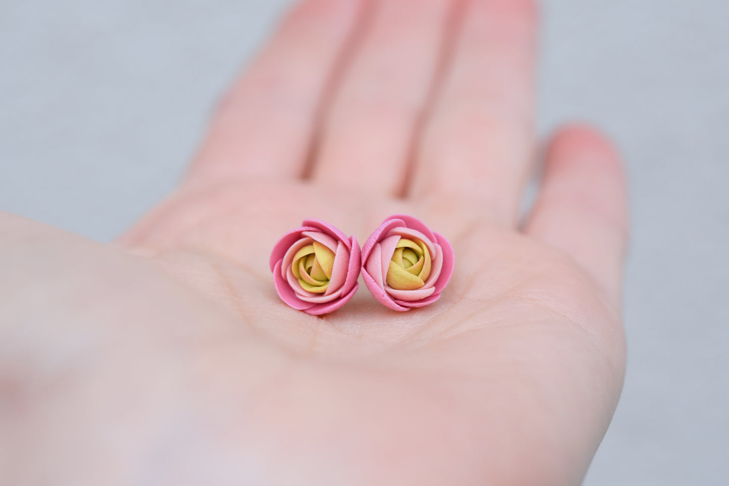 Garden Floral Studs | Pink Bloom