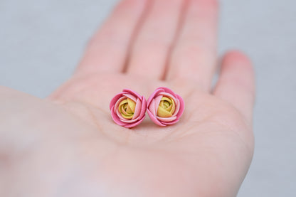 Garden Floral Studs | Pink Bloom