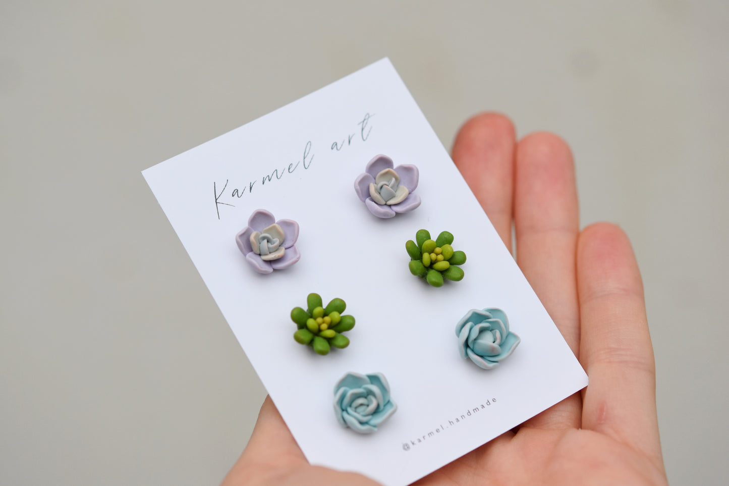 Succulent Stud set | Botanical