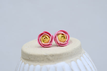 Garden Floral Studs | Pink Bloom