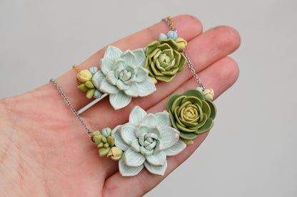 Succulent necklace | Forest