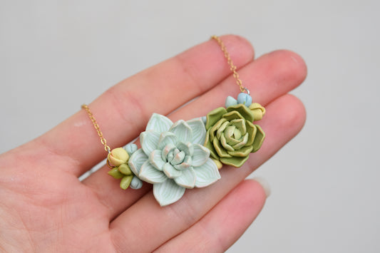 Succulent necklace | Forest