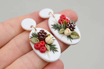 Christmas Earrings | Holly Berry