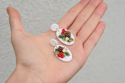 Christmas Earrings | Holly Berry