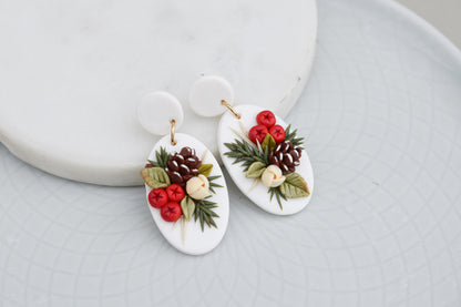 Christmas Earrings | Holly Berry
