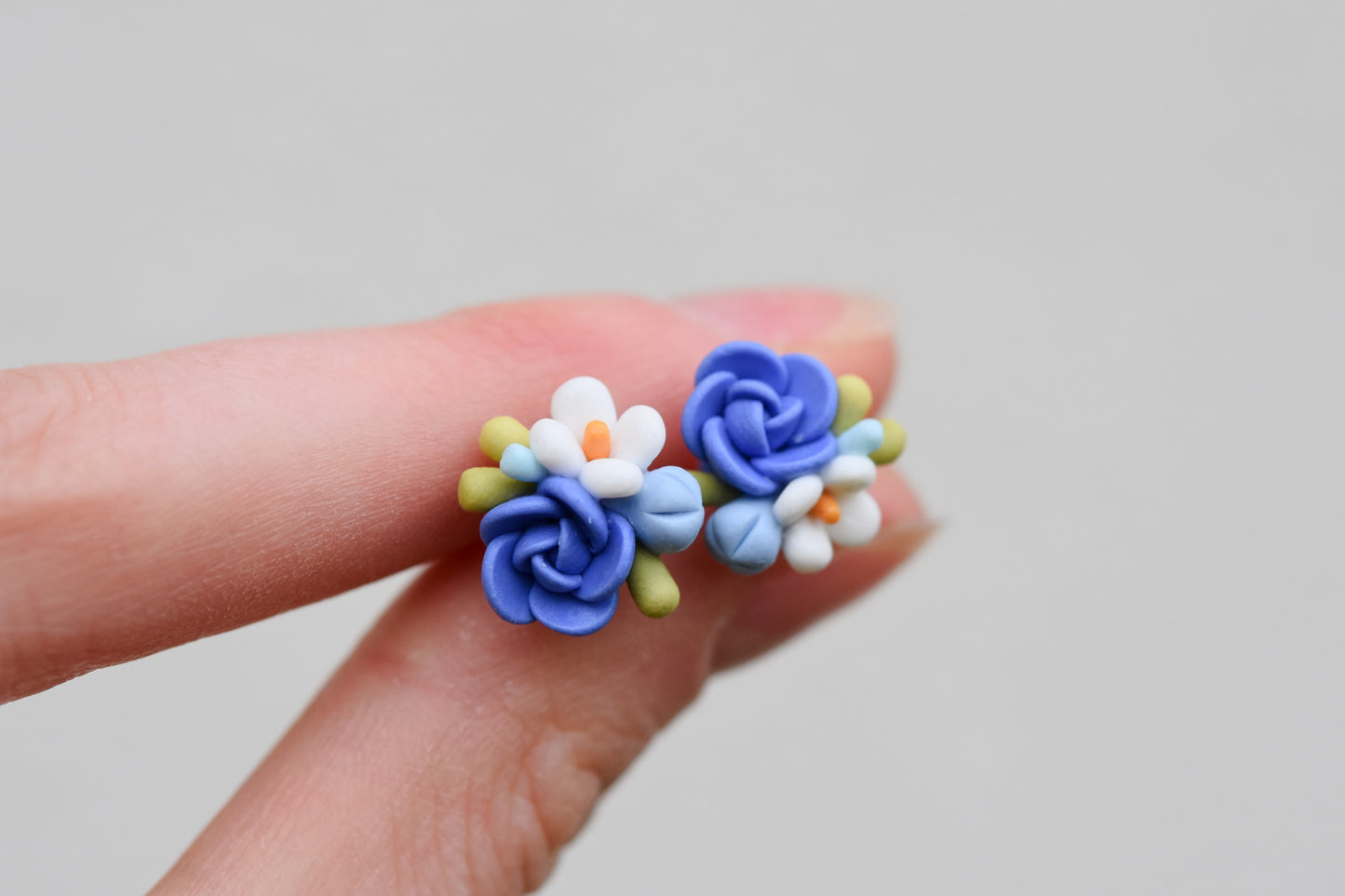 Small Floral Studs | Pastel Flowers