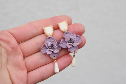 Statement Floral Earrings | Levander