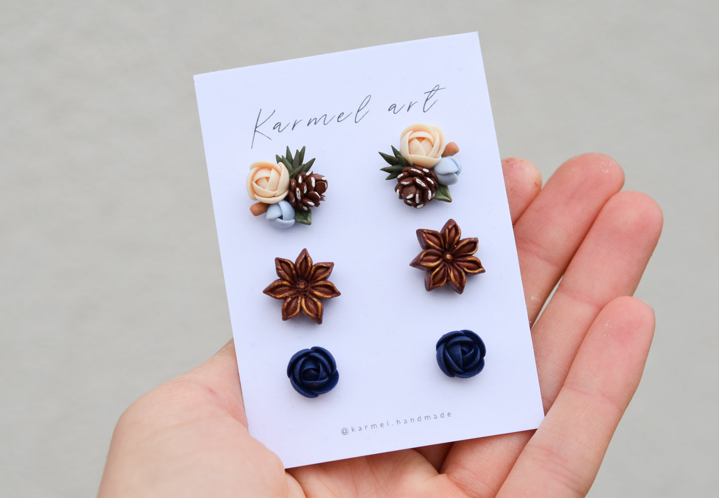 Christmas Stud Set | Holly Berry