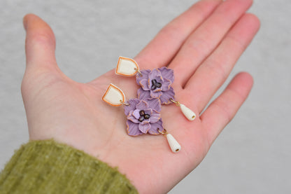 Statement Floral Earrings | Levander