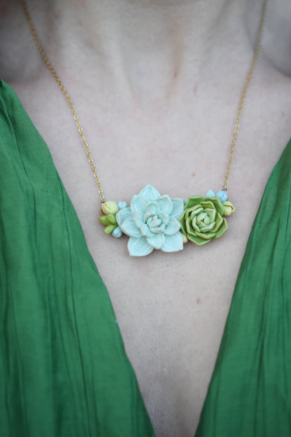 Succulent necklace | Forest