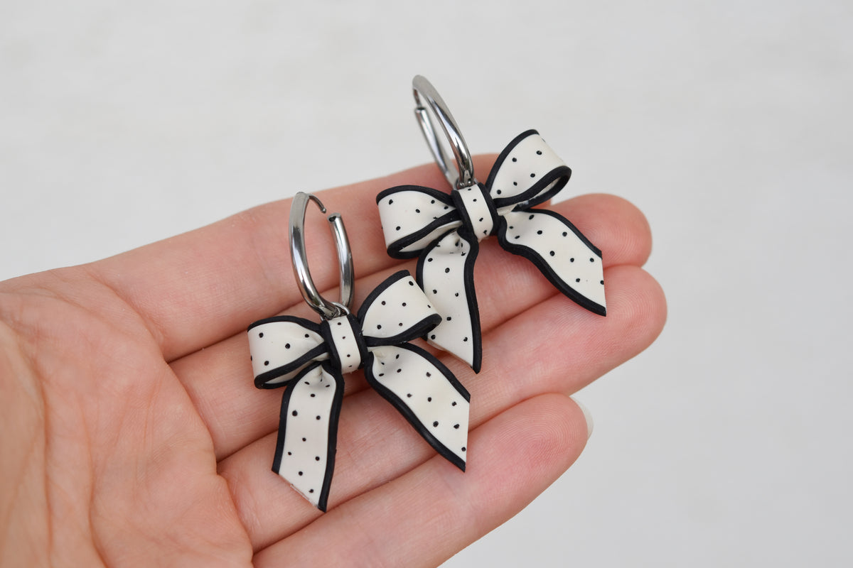 Polkadot Bow Earrings