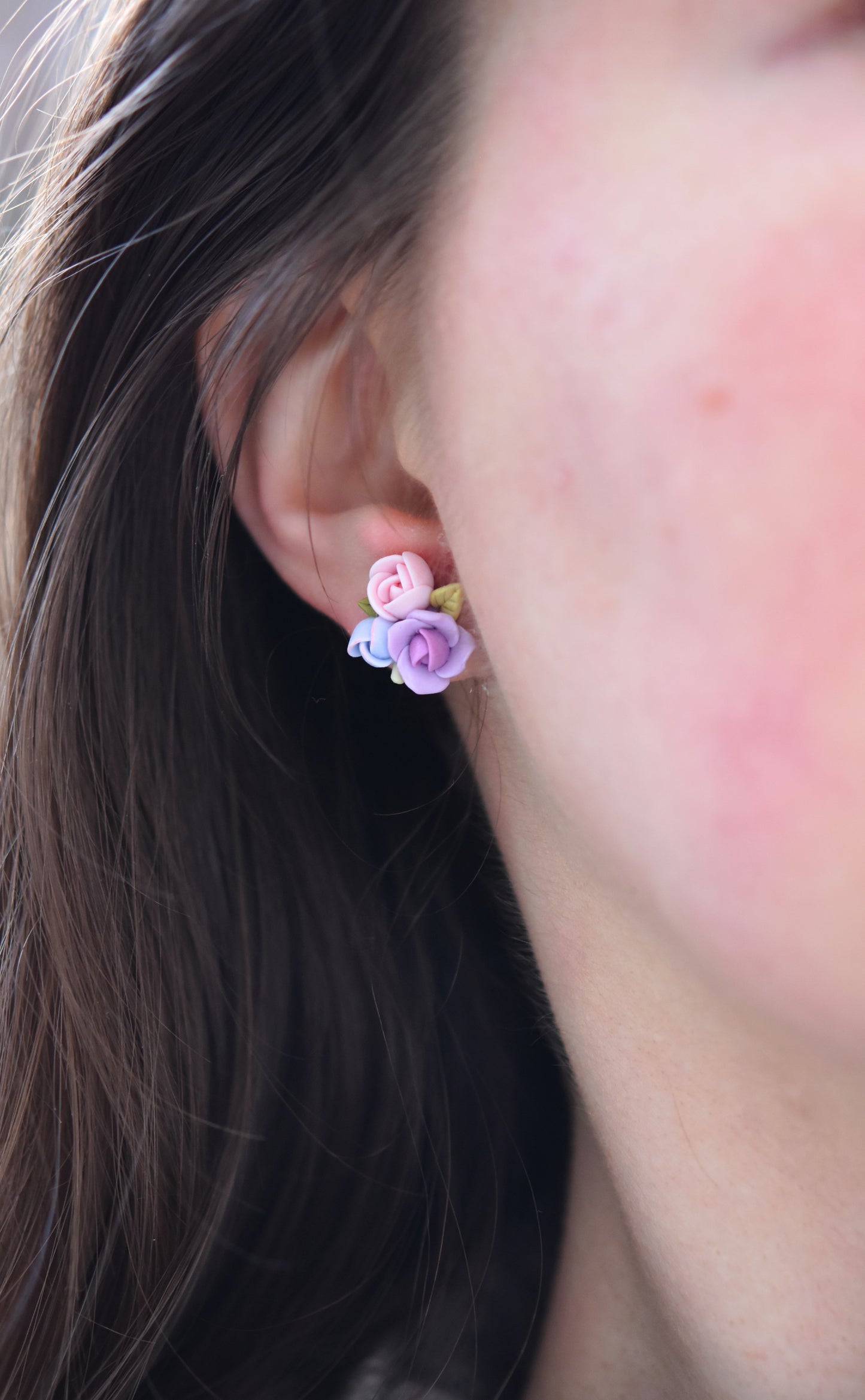 Garden Floral Studs | Lavender Mist