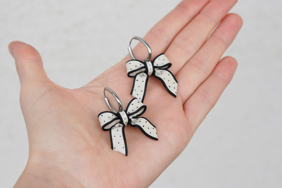Polkadot Bow Earrings