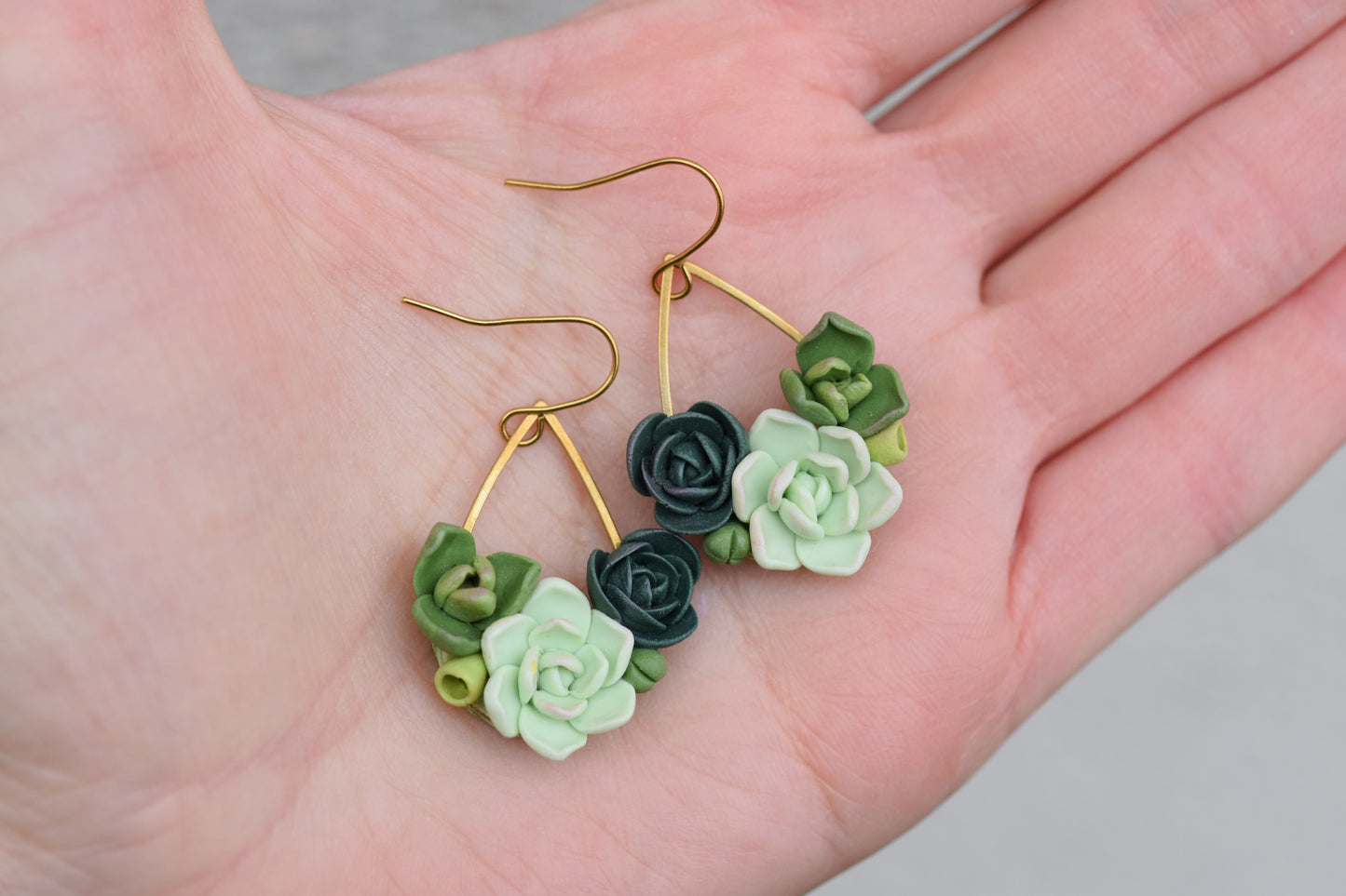 Succulent Earrings | Forest