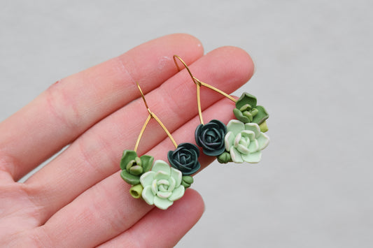 Succulent Earrings | Forest